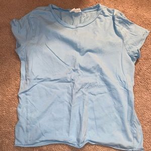 blue t-shirt